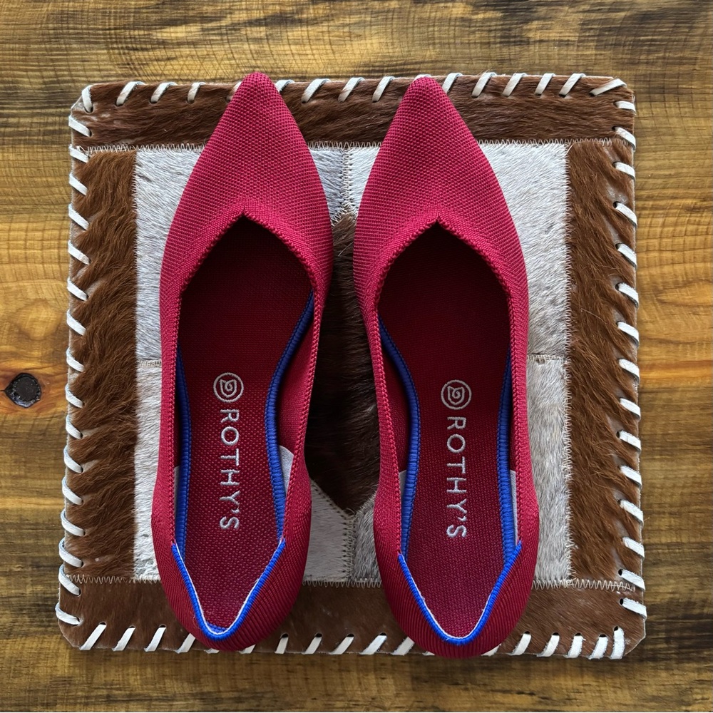 Rothy’s The Point II in Red - Excellent Condition